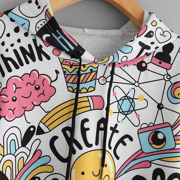 1 LEFT🔥HOST PICK🆕Graffiti Hoodie - Picture 3 of 8